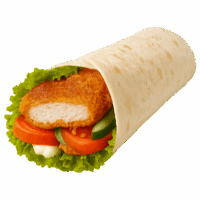 Chicken Schnitzel Wrap